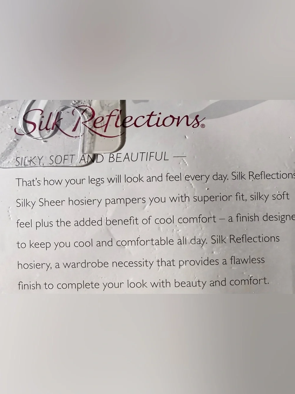 Hanes Silk Reflections Silky Sheer Control Top Sheer Toe Pantyhose Size AB